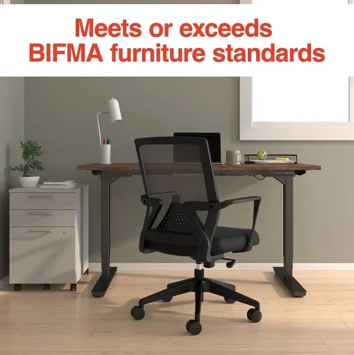 Staples Office Chairs<Cartwright Ergonomic Fabric Swivel Task Chair, Black (ST62400)