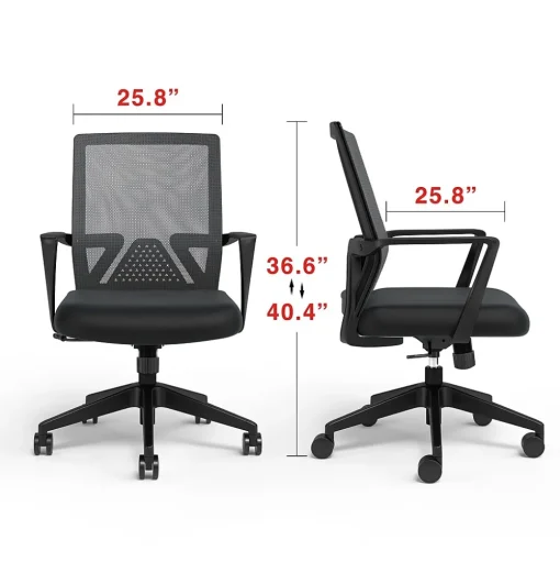 Staples Office Chairs<Cartwright Ergonomic Fabric Swivel Task Chair, Black (ST62400)