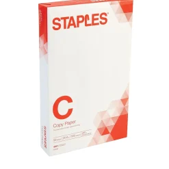 Staples Copy Paper<Copy Paper, 8.5" x 14", 20 lbs., White, 500 Sheets/Ream (127035/08635-0)