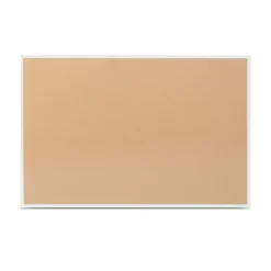Staples Bulletin<Cork Bulletin Board, Aluminum Frame, 6'W x 4'H (28317-CC)