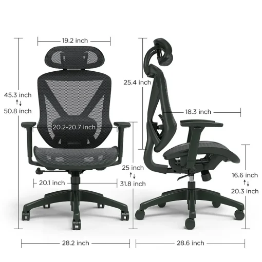 Staples Ergonomic Chairs<® Dexley Ergonomic Mesh Swivel Task Chair, (UN56946)
