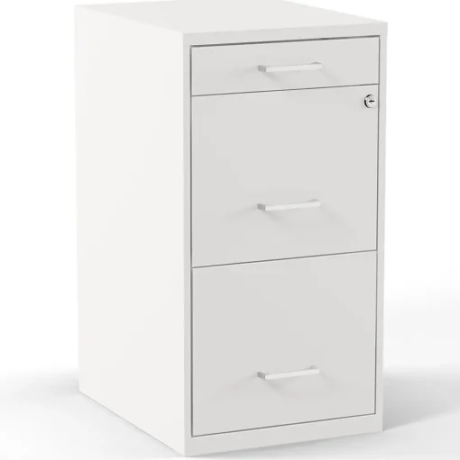 Staples File Cabinets<3-Drawer Mobile Vertical File Cabinet, Letter Size, Lockable, 26.9"H x 14.3"W x 18.9"D, (ST52144-CC)