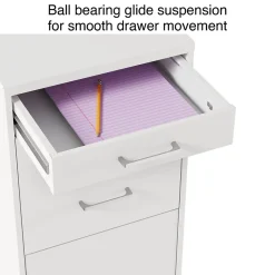 Staples File Cabinets<3-Drawer Mobile Vertical File Cabinet, Letter Size, Lockable, 26.9"H x 14.3"W x 18.9"D, (ST52144-CC)
