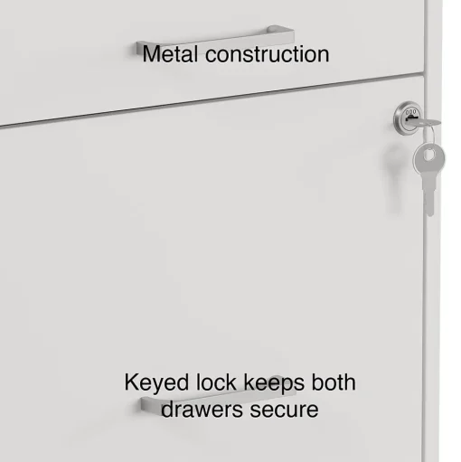 Staples File Cabinets<3-Drawer Mobile Vertical File Cabinet, Letter Size, Lockable, 26.9"H x 14.3"W x 18.9"D, (ST52144-CC)