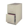 Staples File Cabinets<2-Drawer Vertical File Cabinet, Locking, Letter, Putty/Beige, 26.5"D (13440D-CC)