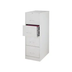 Staples File Cabinets<4-Drawer Vertical File Cabinet, Locking, Letter/Legal, Gray, 25"D (25167D)