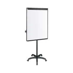 Staples Dry Erase<Dry Erase Easel, 74.5", Black Steel (28833US/CC)