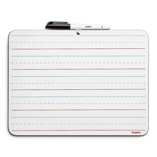 Staples Dry Erase<Dry-Erase Learning Board, 8.9" x 11.8" (44951)