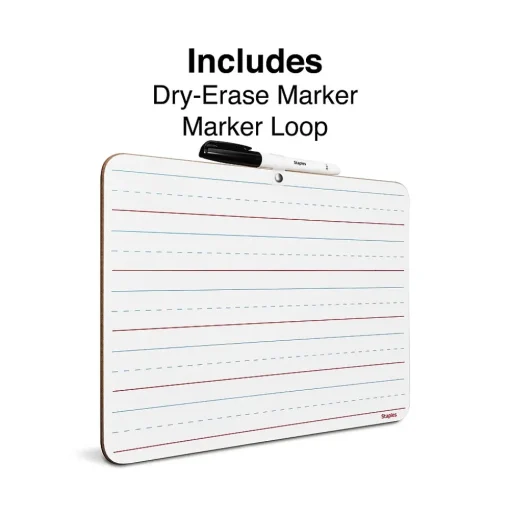 Staples Dry Erase<Dry-Erase Learning Board, 8.9" x 11.8" (44951)