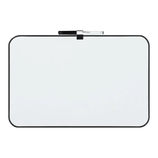 Staples Dry Erase<Durable Melamine Dry-Erase Board, Plastic Frame, 11" x 17" (VMMC10112)