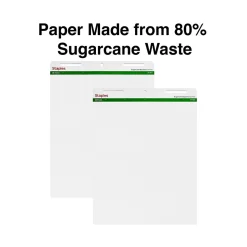 Staples Easel Paper Pads<Easel Pads, 27" x 35", White, 50 Sheets/Pad, 4 Pads/Carton (ST17641)