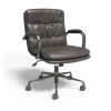 Staples Office Chairs<® Ellsworth Leather Swivel Manager Chair, Gray (95115)