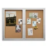 Staples Bulletin<Enclosed Cork Display Board, Aluminum Frame, 4' x 3' (ST61262)