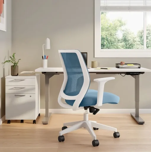 Staples Ergonomic Chairs<Essentials Ergonomic Fabric Swivel Task Chair, (UN60409)