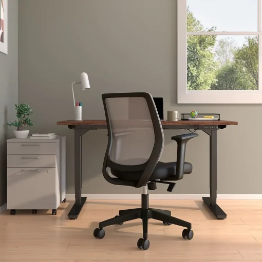 Staples Ergonomic Chairs<Essentials Ergonomic Fabric Swivel Task Chair, (UN56947)