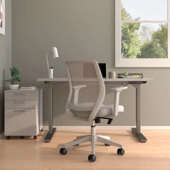 Staples Ergonomic Chairs<Essentials Ergonomic Fabric Swivel Task Chair, (UN58149)
