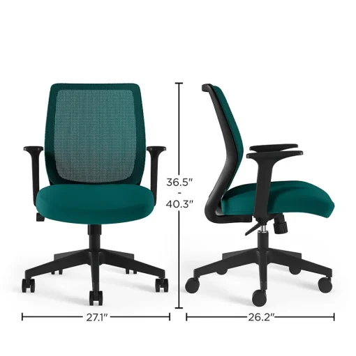 Staples Office Chairs<Essentials Ergonomic Fabric Swivel Task Chair, (UN60410)