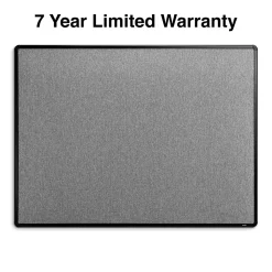 Staples Bulletin<Fabric Bulletin Board, Black Frame, 4' x 3' (ST61264)