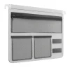 Staples File Cabinets<File Cabinet Tech Organizer, Gray/Black (TR62605)