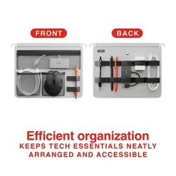 Staples File Cabinets<File Cabinet Tech Organizer, Gray/Black (TR62605)