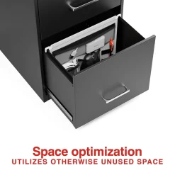 Staples File Cabinets<File Cabinet Tech Organizer, Gray/Black (TR62605)