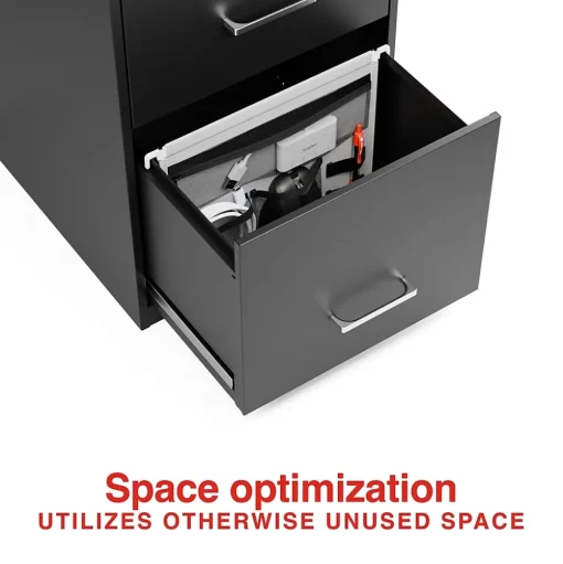 Staples File Cabinets<File Cabinet Tech Organizer, Gray/Black (TR62605)