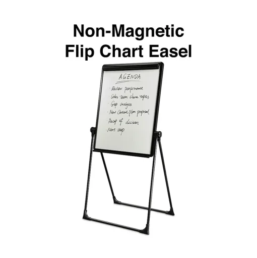 Staples Dry Erase<Flip Chart Easel, Black Steel (28216US/50444US)