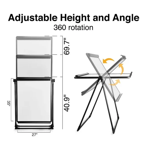Staples Dry Erase<Flip Chart Easel, Black Steel (28216US/50444US)