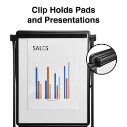 Staples Dry Erase<Flip Chart Easel, Black Steel (28216US/50444US)