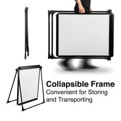 Staples Dry Erase<Flip Chart Easel, Black Steel (28216US/50444US)
