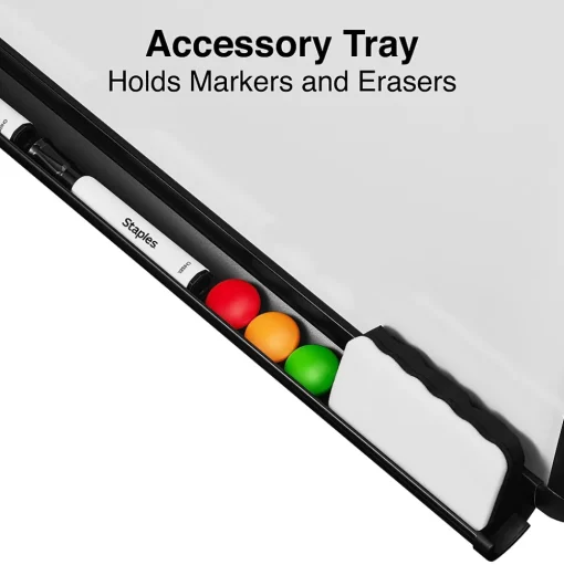 Staples Dry Erase<Flip Chart Easel, Black Steel (28216US/50444US)