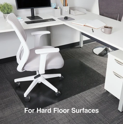 Staples Chair Mats<Hard Floor Chair Mat, 36" x 48", Black (26990)
