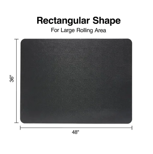 Staples Chair Mats<Hard Floor Chair Mat, 36" x 48", Black (26990)