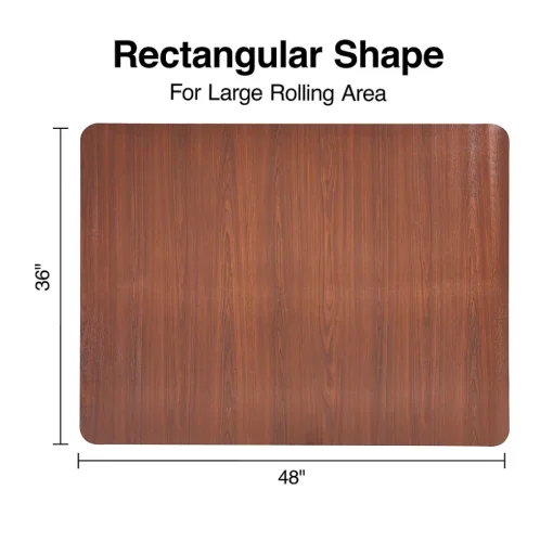 Staples Chair Mats<Hard Floor Chair Mat, 36" x 48'', Cherry (23342)
