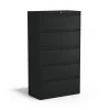 Staples File Cabinets<HL8000 Commercial 5-Drawer Lateral File Cabinet, Locking, Letter/Legal, Black, 36"W (21754D)