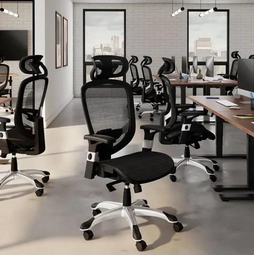 Staples Ergonomic Chairs<Hyken Ergonomic Mesh Swivel Task Chair, (UN59460)
