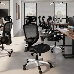 Staples Ergonomic Chairs<Hyken Ergonomic Mesh Swivel Task Chair, (UN59464)