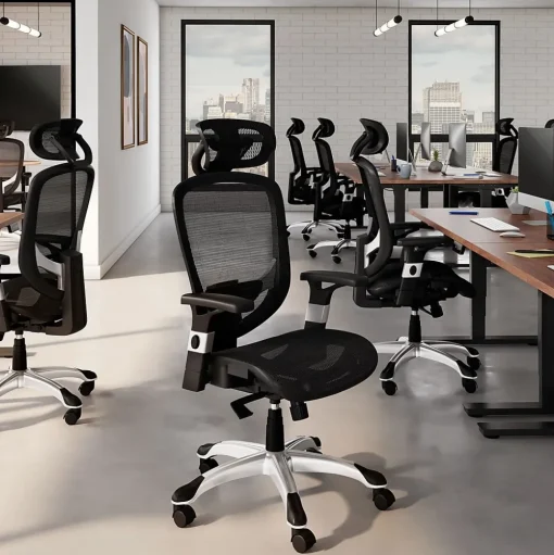 Staples Ergonomic Chairs<Hyken Ergonomic Mesh Swivel Task Chair, (UN59464)