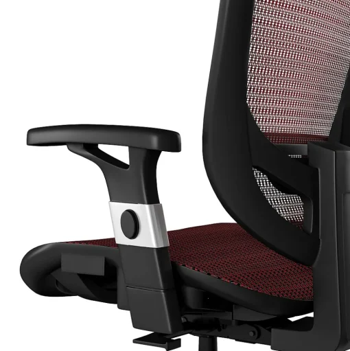 Staples Ergonomic Chairs<Hyken Ergonomic Mesh Swivel Task Chair, Maroon (UN59462)