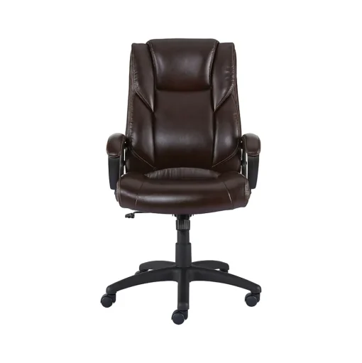 Staples Ergonomic Chairs<Kelburne Luxura Ergonomic Faux Leather Swivel Executive Chair, (58227-CC)
