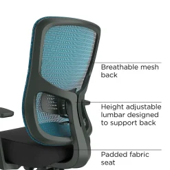 Staples Ergonomic Chairs<Kroy Ergonomic Fabric Swivel Task Chair, (UN59458)