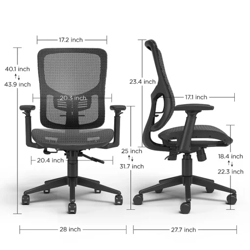 Staples Office Chairs<Kroy Ergonomic Mesh Swivel Task Chair, (UN59456)