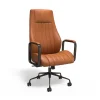 Staples Office Chairs<® Laconia Ergonomic Leather Swivel Manager Chair, Brown (HLC-3932)