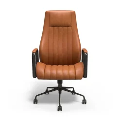 Staples Office Chairs<® Laconia Ergonomic Leather Swivel Manager Chair, Brown (HLC-3932)