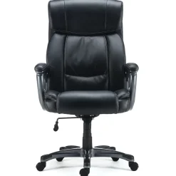 Staples Office Chairs<Lockland Ergonomic Leather Managers Big & Tall Chair, 400 lb. Capacity, Black (58067)