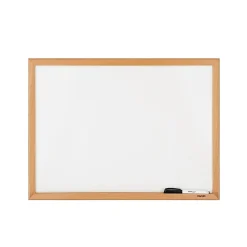 Staples Dry Erase<Melamine Dry-Erase Whiteboard, MDF Frame, 2' x 1.5' (50069)