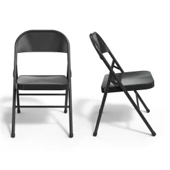 Staples Folding & Stacking<® Metal Office Stacking & Folding Chair, , 4/Pack (51501)