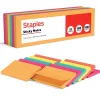 Staples Sticky Notes<Notes, 3" x 5", Pool Party Collection, 100 Sheet/Pad, 12 Pads/Pack (S-35BR12)