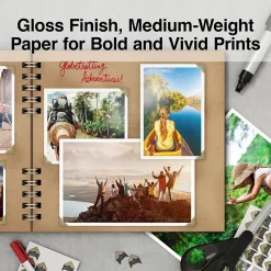 Staples Photo Paper<Premium Glossy Photo Paper, 4"W x 6"L, 60/Pack (19898-CC)