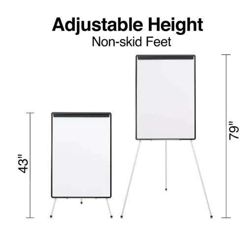 Staples Dry Erase<Presentation Flip Chart Easel, White Steel (28217US/50445US)